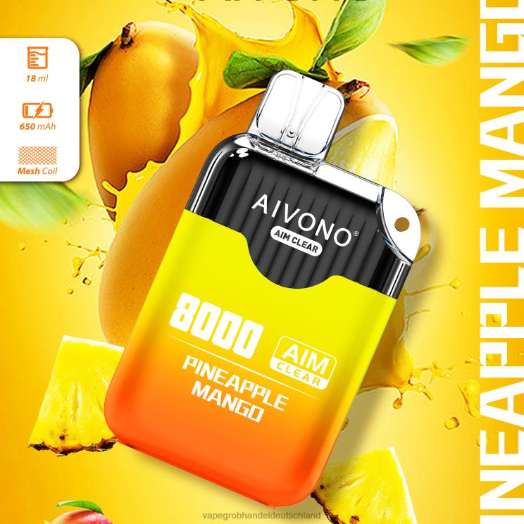 Dampfen Deutschland - Aivono AIM CLEAR 8000 Ananas-Mango 4X2N8209