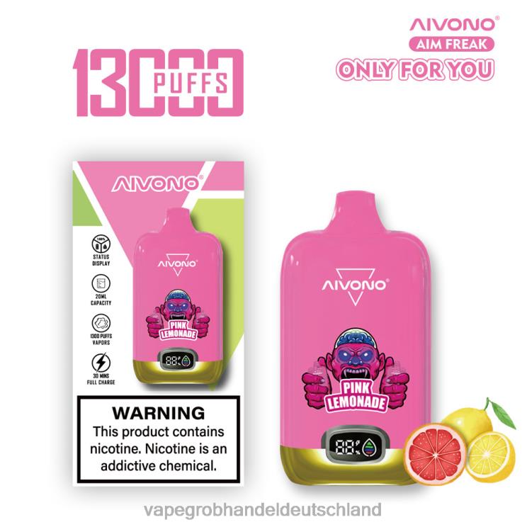 Dampfen Deutschland - Aivono AIM FREAK 13000 rosa Limonade 4X2N8249