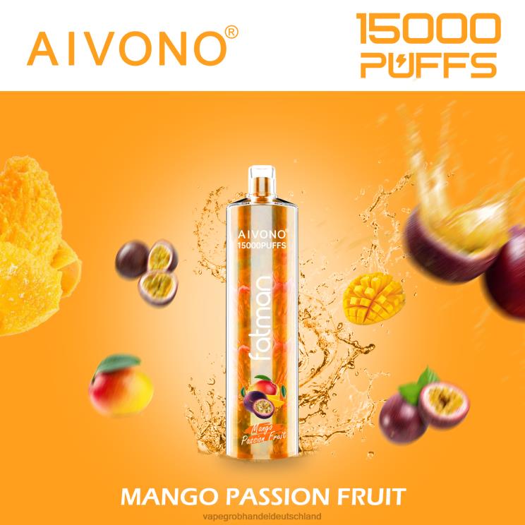 Dampfen Deutschland - Aivono FATMAN 15000 Mango-Passionsfrucht 4X2N819