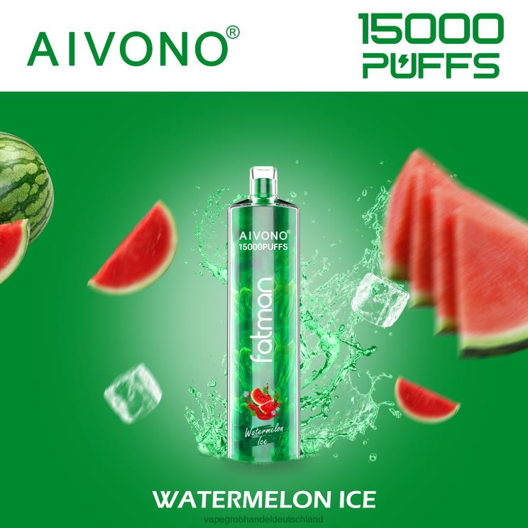 Vape Großhandel 12001 - Aivono FATMAN 15000 Wassermeloneneis 4X2N812