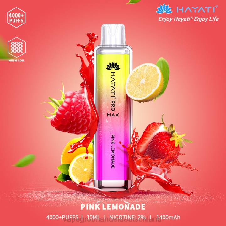 dampfen Deutschland | LLL2169 pinke Limonade Hayati Pro Max 4000