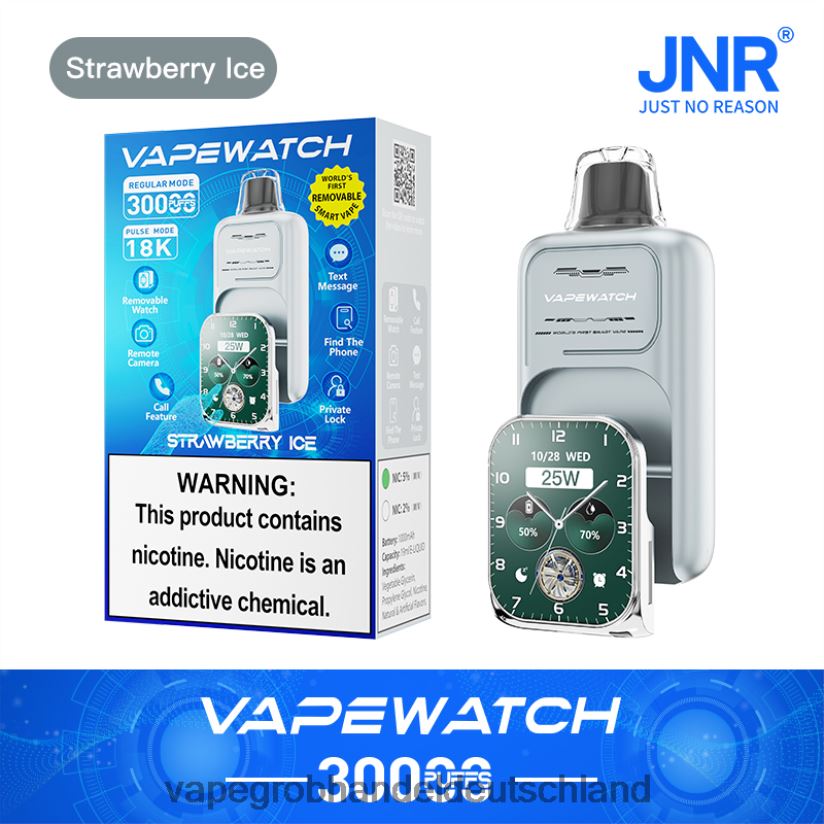 JNR Vape-Uhr Erdbeereis 6808RP10 | Elektronische Zigarette Wholesale