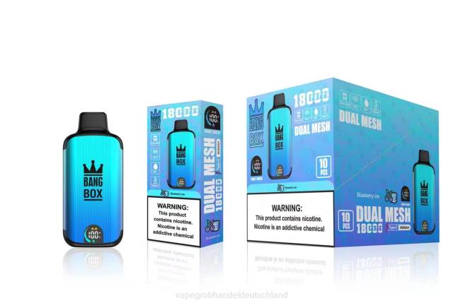 Bang Box 18000 Züge Blaubeereis - Ηλεκτρονικο Τσιγαρο Μιασ Χρησησ Περιπτερα PXXP90