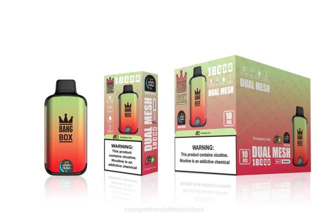 Bang Box 18000 Züge Erdbeer-Kiwi - Ηλεκτρονικο Τσιγαρο Επιπτωσεισ PXXP92