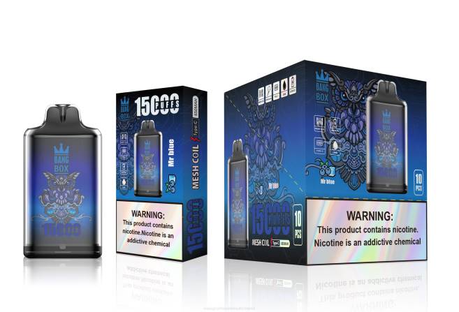 Bang Box s1-15000 Züge Herr Blau - Ηλεκτρονικο Τσιγαρο Χωρισ Πισσα Και Νικοτινη PXXP109