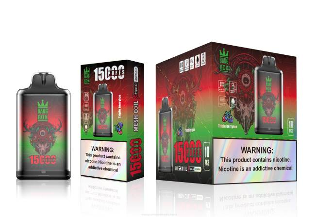 Bang Box s1-15000 Züge dreifaches Beereneis - Ηλεκτρονικο Τσιγαρο Με Φιλτρο PXXP104