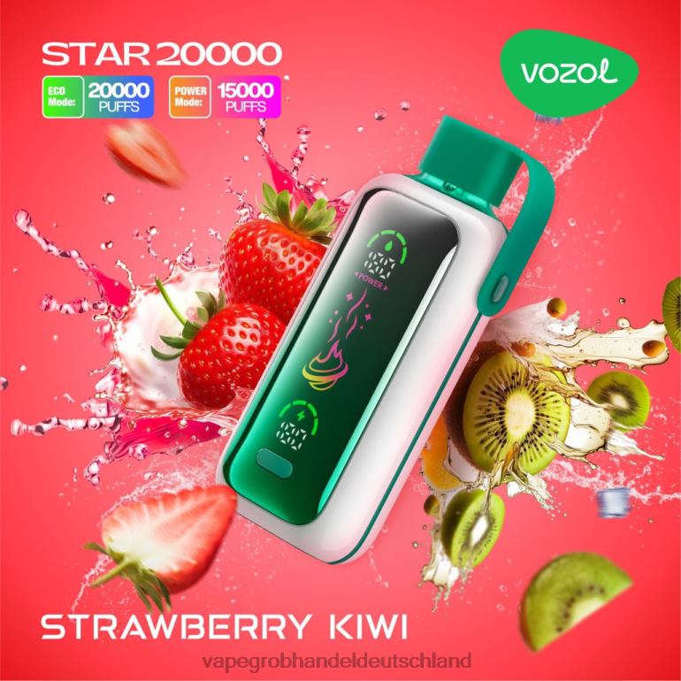 VOZOL STAR 20000 Erdbeer-Kiwi 48H8820 | Elektronische Zigarette Wholesale