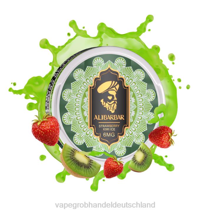 vape großhandel berlin | LLL254 Erdbeer-Kiwi-Eis ALIBARBAR Nikotinbeutel