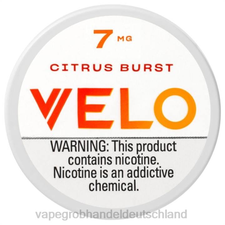 vape großhandel berlin | LLL244 Zitrusexplosion VELO Nikotinbeutel 7 mg