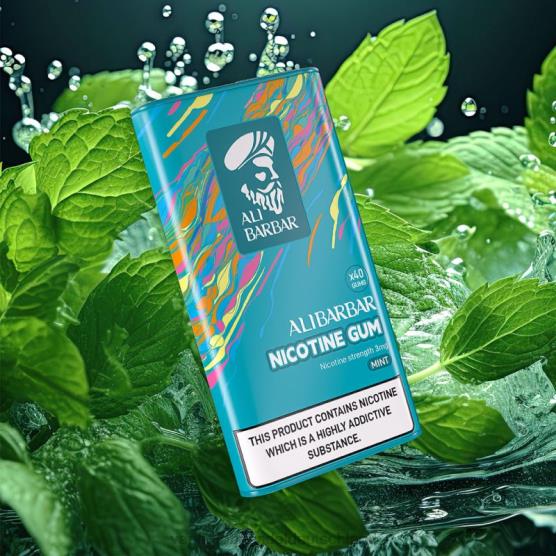 Vape Großhandel 12000 - Alibarbar Nikotinkaugummi Minze H0B8883